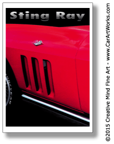Car ART Works - Corvette Sting Ray Fine Art Print