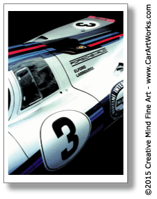 Car ART Works - Porsche 917K Fine Art Print - Copyright 2009-2025 Creative Mind Fine Art LLC - Kurt Freehauf